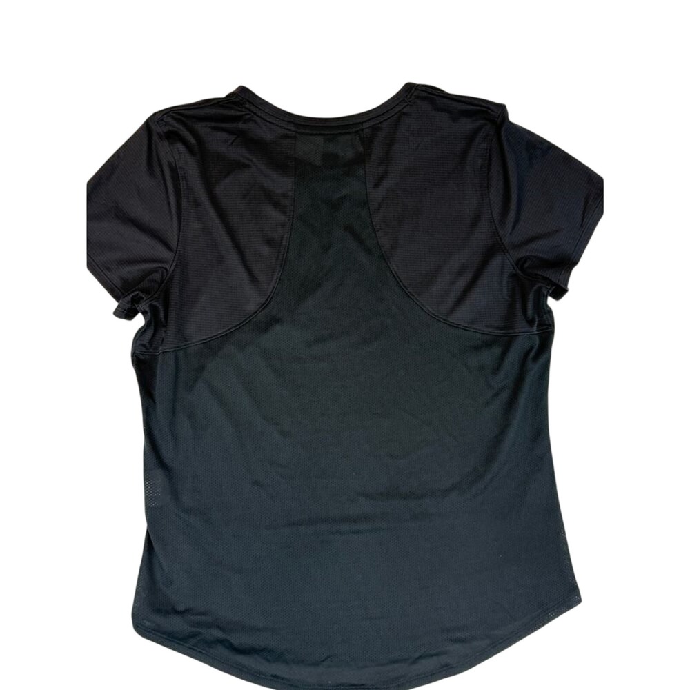 Under Armour Run Womens Black Pink Graphic Mesh Back Performance‎ Tee Shirt LG - Picture 3 of 8